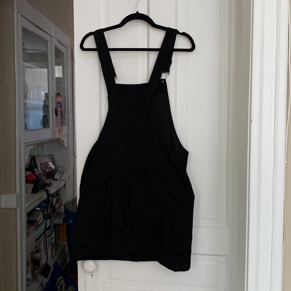 SHEIN black overall dress. Size medium. Worn once! - Picture 3 of 3